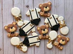 Bear Baby shower cookies