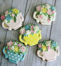Load image into Gallery viewer, Tea cup Party Birthday Theme Cookies