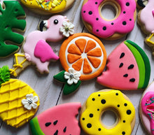 Load image into Gallery viewer, Tropical Summer theme Cookies