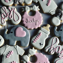Load image into Gallery viewer, Elephant Baby shower cookies