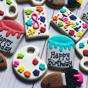 Paint Art theme set Cookies