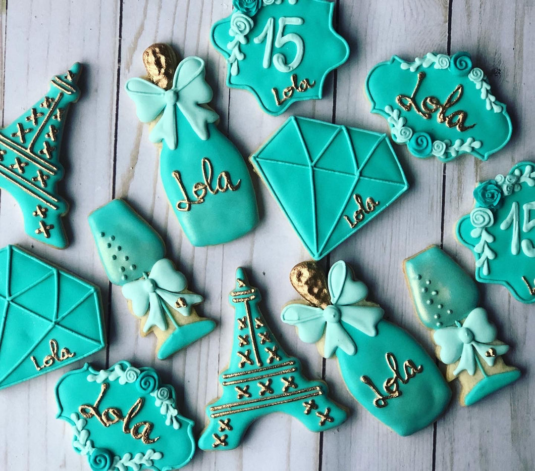 Quinceañera Theme Cookies (15th)