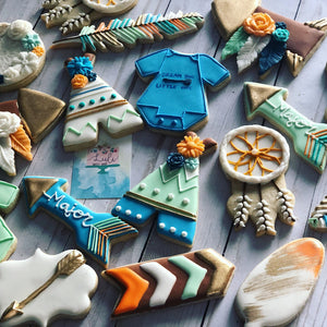 Baby shower Boho cookies – Luli Sweet Shop