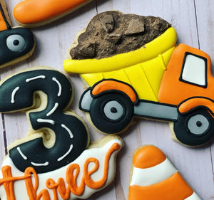 Construction theme cookies