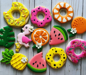 Tropical Summer theme Cookies