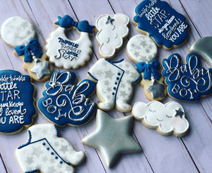 Baby shower cookies