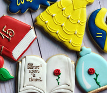 Load image into Gallery viewer, Beauty and the Beast Princess Cookies
