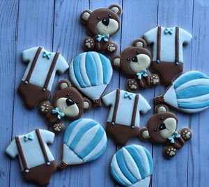 Bear Baby shower cookies