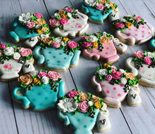 Load image into Gallery viewer, Tea cup Party Birthday Theme Cookies