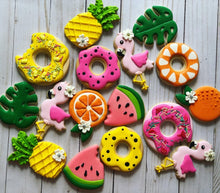 Load image into Gallery viewer, Tropical Summer theme Cookies