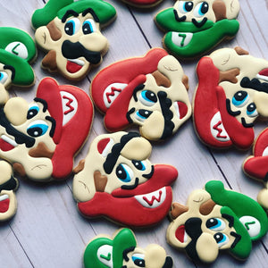 Mario and Luigi theme Cookies