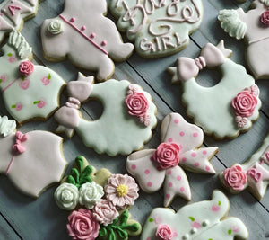 Girl Baby shower cookies