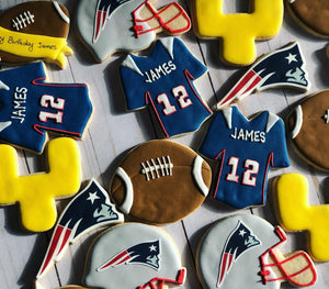 Football theme cookies