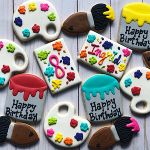 Paint Art theme set Cookies
