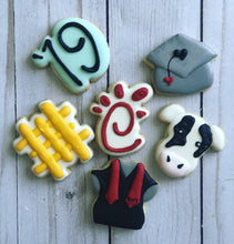 Load image into Gallery viewer, Mini graduation cookies