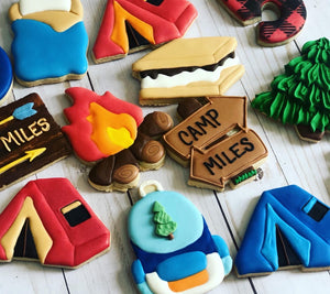 Camping Theme Cookies