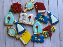 Load image into Gallery viewer, Beauty and the Beast Princess Cookies