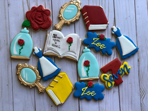 Beauty and the Beast Princess Cookies
