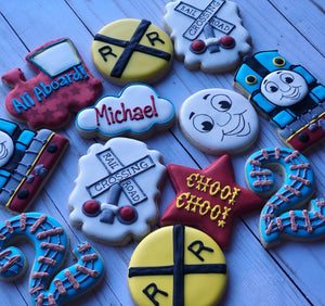 Train Theme Cookies