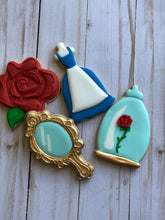 Load image into Gallery viewer, Beauty and the Beast Princess Cookies