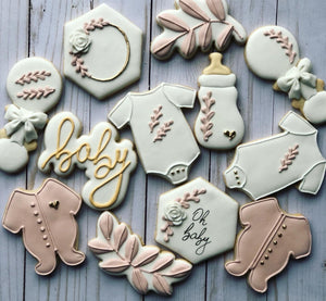 Girl Baby shower cookies