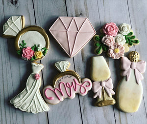 Bridal shower cookies gift