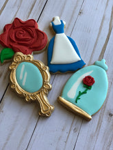 Load image into Gallery viewer, Beauty and the Beast Princess Cookies