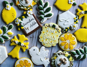 Lemon theme Confirmation / Communion / Baptism cookies