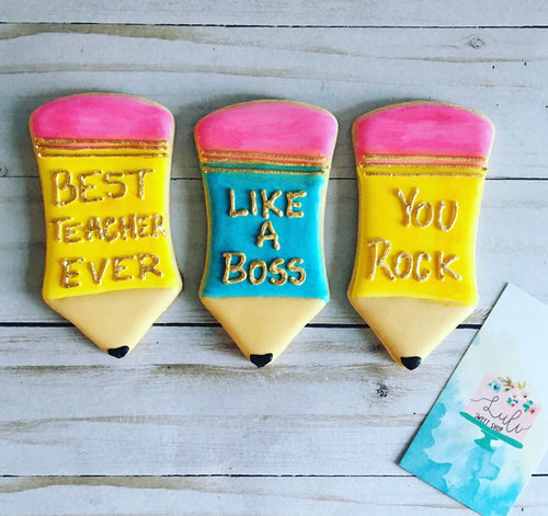 Teachers, Back to School cookies