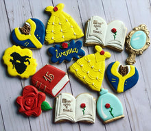 Load image into Gallery viewer, Beauty and the Beast Princess Cookies