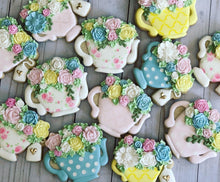 Load image into Gallery viewer, Tea cup Party Birthday Theme Cookies