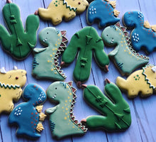 Load image into Gallery viewer, Dinosaur Cookies
