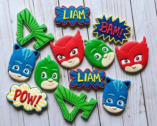 Superhero cookies