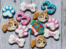 Load image into Gallery viewer, Paw patrol girl theme Cookies