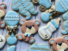 Load image into Gallery viewer, Bear Baby shower cookies