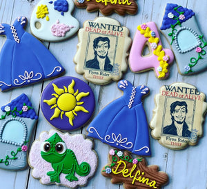 Rapunzel Princess Cookies