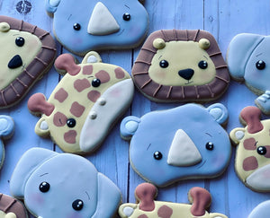 Safari Animal faces Cookies