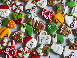 Mini Christmas Cookies- 2 DOZEN