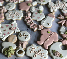 Load image into Gallery viewer, Girl Baby shower cookies