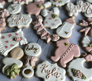 Girl Baby shower cookies