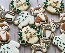 Load image into Gallery viewer, Woodland Baby shower cookies