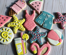 Load image into Gallery viewer, Summer  beach theme Cookies