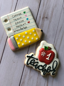 Teachers, Back to School cookies