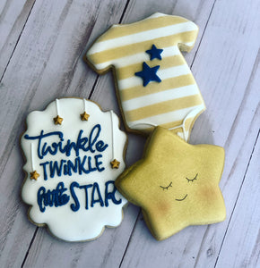 Baby shower cookies