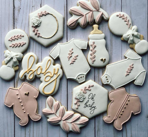 Girl Baby shower cookies