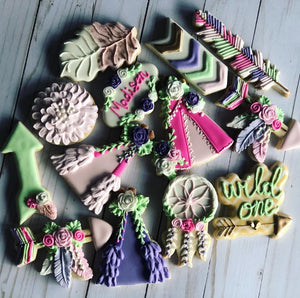 Boho Theme Cookies