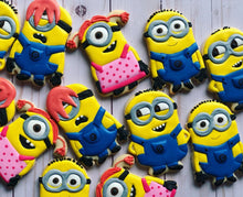 Load image into Gallery viewer, Minion theme cookies