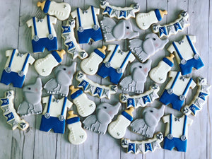 Elephant theme Baby shower cookies