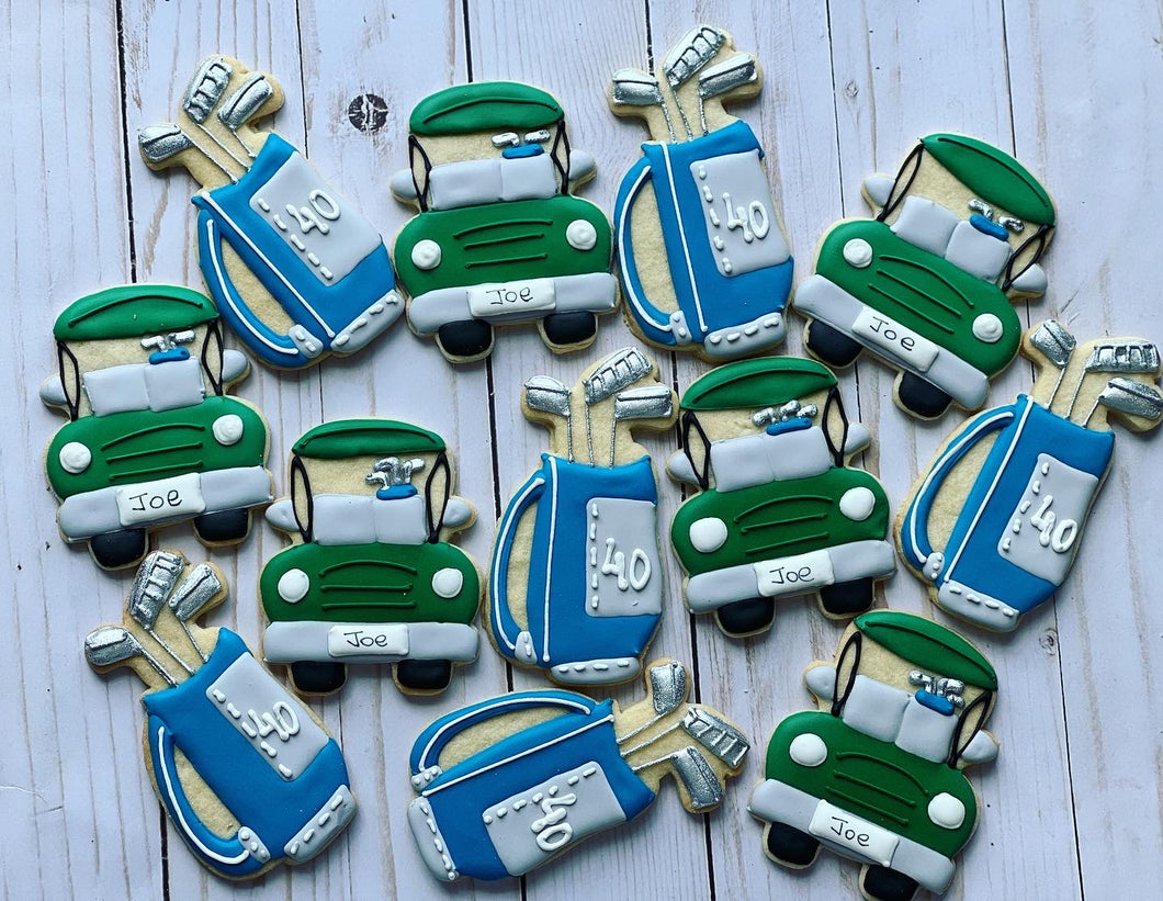 Golf theme cookies