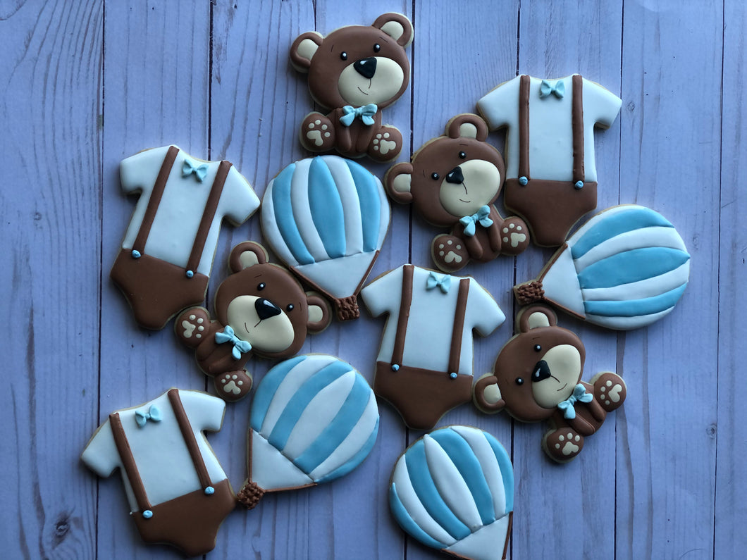 Bear Baby shower cookies